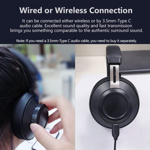 BT5 Wireless Headphone can be used wireless or wired