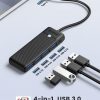 Type C 4 in 1 USB Hub with Multiple Ports