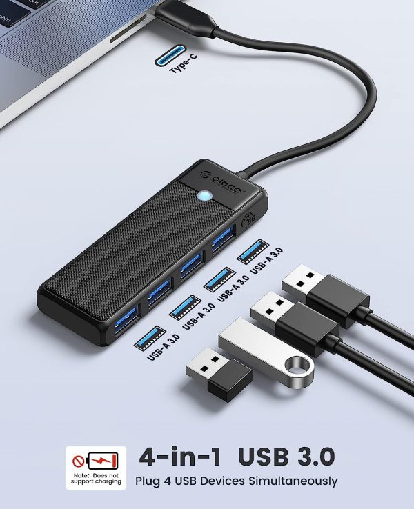 Type C 4 in 1 USB Hub with Multiple Ports
