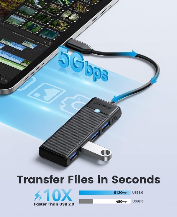 Type C To USB Hub Orico Transfer Files in Seconds