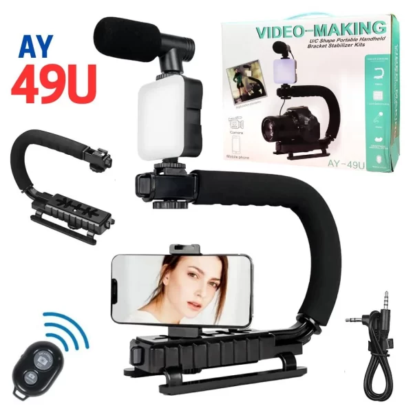 AY 49U U Shaped Video Camera Stabilizer Kit