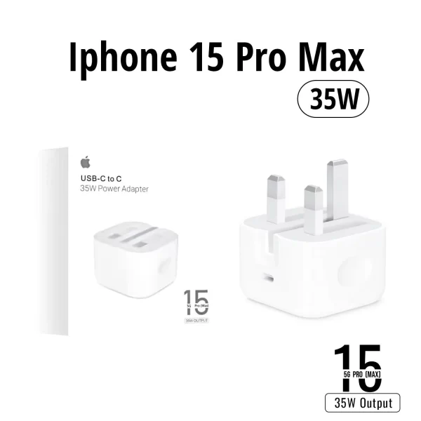 iPhone 15 Pro Max 35W Power Adapter