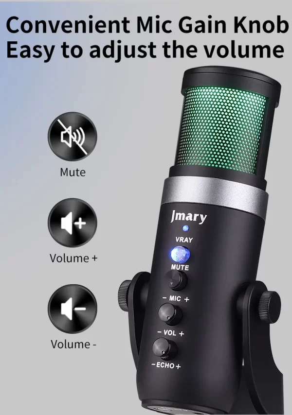 Jmary USB RGB Microphone