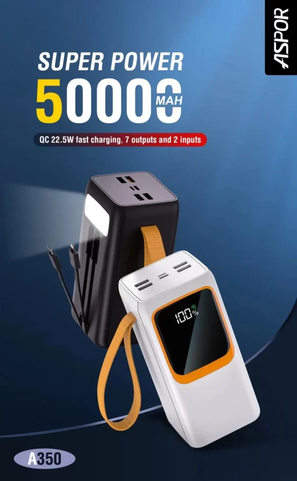 A350 Power Bank 50000mAh