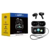 A9 Pro Display Touch Control Earbuds Black