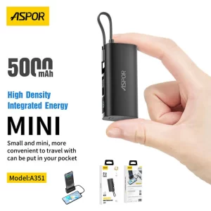 Aspor Mini 5000mAh Power Bank