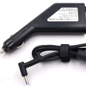 65W HP Laptop Car Charger USB Port